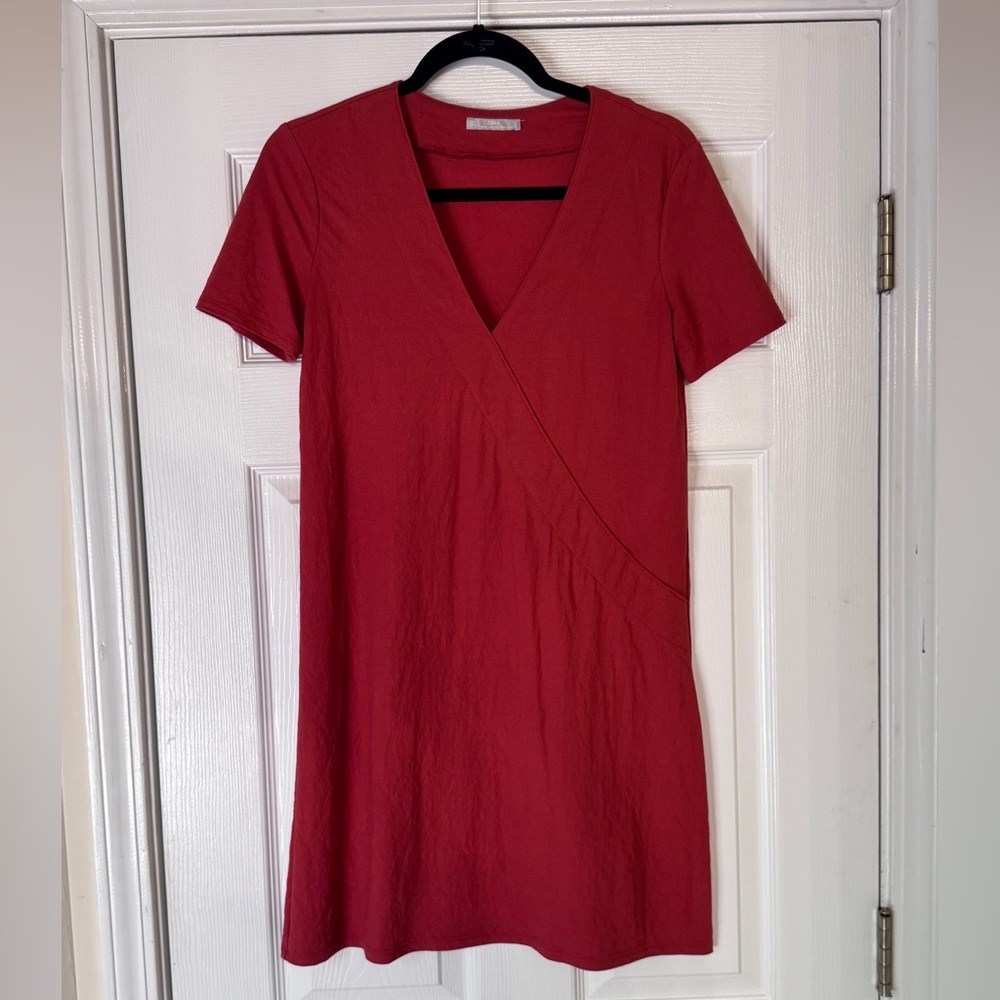 Zara Short Sleeve Linen Dress